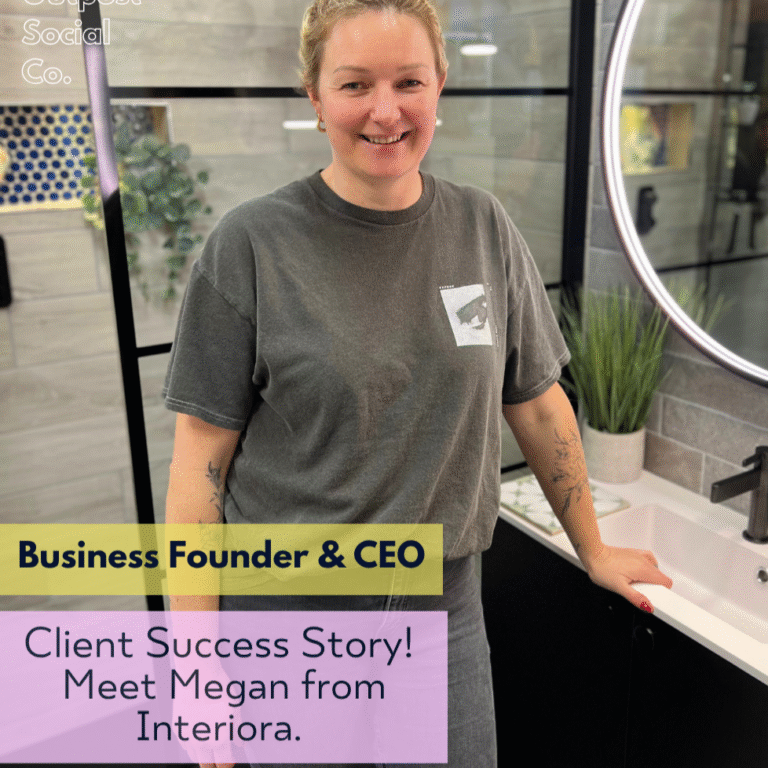 Megan the CEO of Interiora pictured in her bathroom showroom.