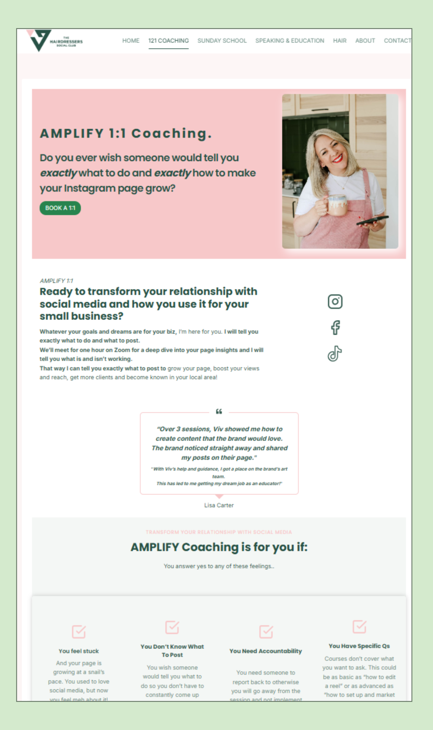 Outpost Social Co Portfolio Website design by Outpost Social Co